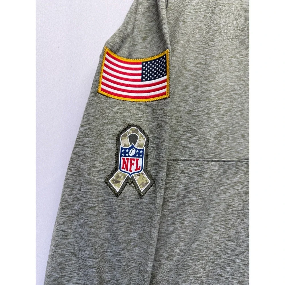 Dallas Cowboys Sweatshirt Men XL Olive Green Nike Football NFL Salute to Service